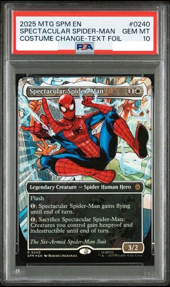 PSA10 MTG MARVEL'S SPIDER-MAN #0240 SPECTACULAR SPIDER-MAN GEM