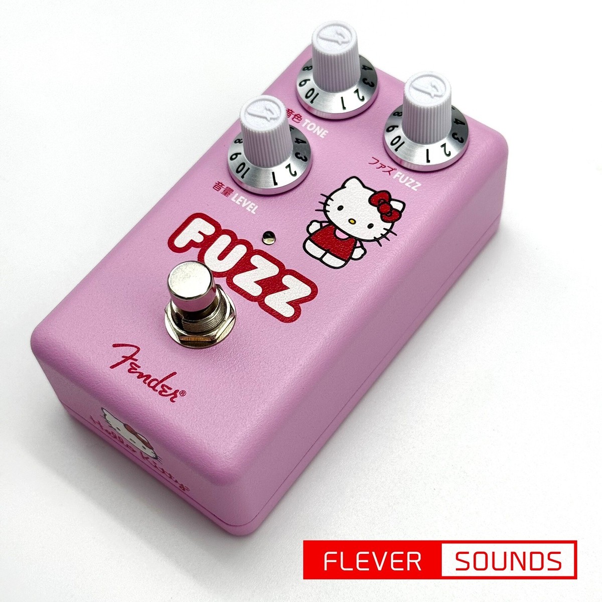 Fender Hello Kitty Fuzz Pink Guitar Effect Pedal Fender x Hello