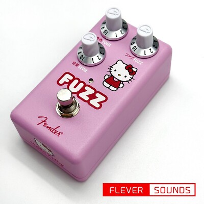 Fender Hello Kitty Fuzz Pink Guitar Effect Pedal Fender x Hello