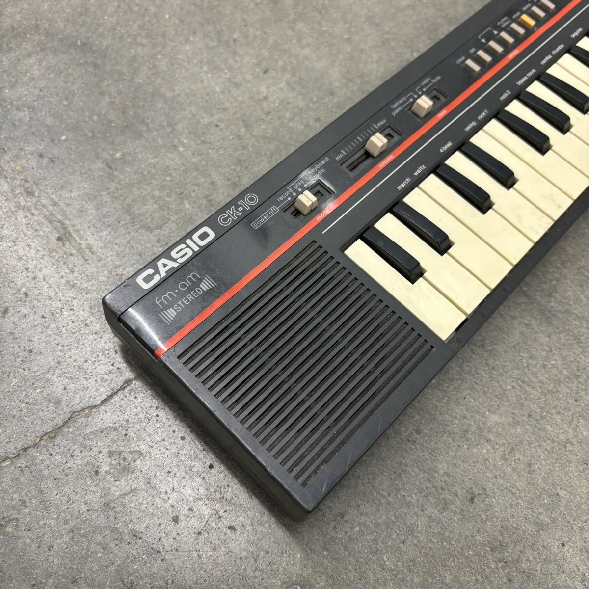 Vintage Casio CK-10 Electronic Keyboard 29 Key Mini Synthesizer