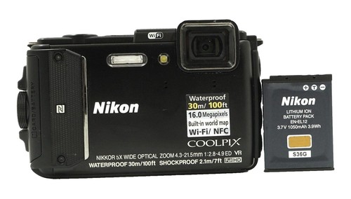 Nikon COOLPIX AW130 Digital Camera W. 5x Zoom Lens Black | eBay