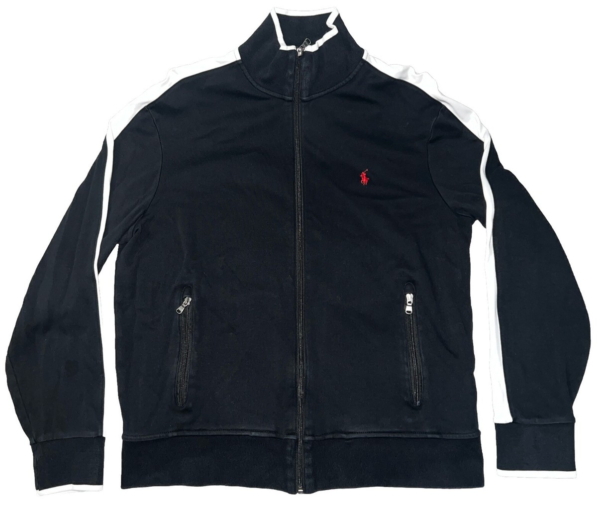 Vintage 90s Polo Ralph Lauren Mens Full Zip Activewear Light