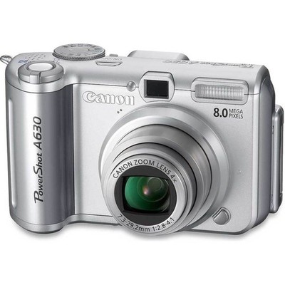 Canon PowerShot A630 Digital Camera 8MP 4X Optical Zoom Silver
