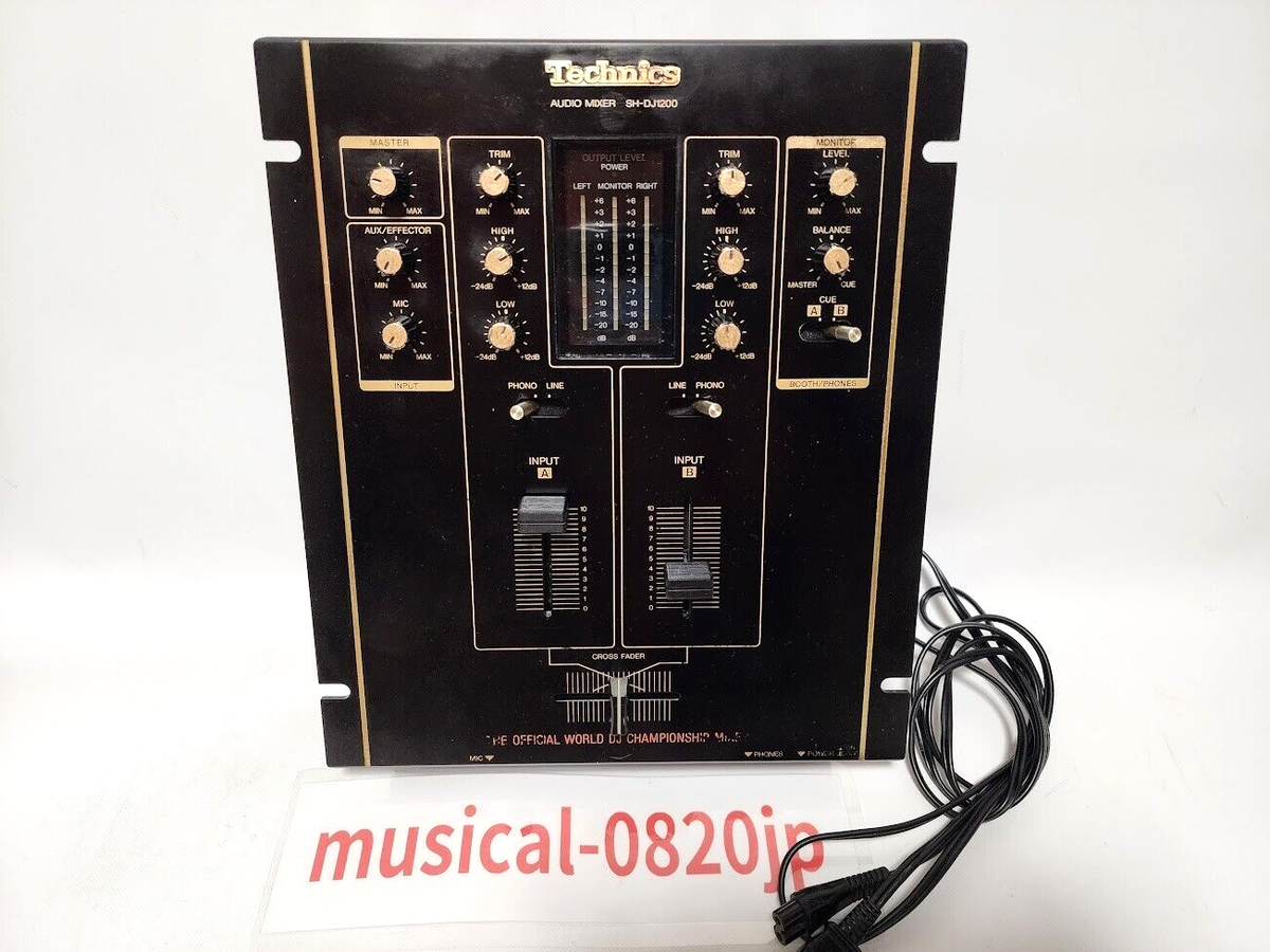 Technics SH-DJ1200 Black Audio Mixer DMC | eBay