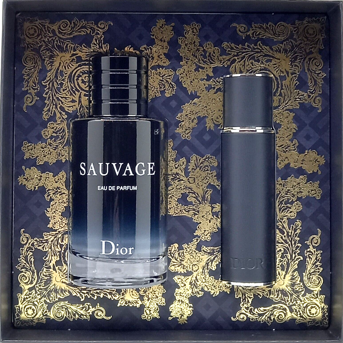 CHRISTIAN DIOR SAUVAGE 2 PCS GIFT SET EAU DE PARFUM 3.4 Oz, EDP