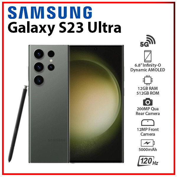 Samsung Galaxy S23 Ultra GREEN 12+512GB Dual SIM Android Cell