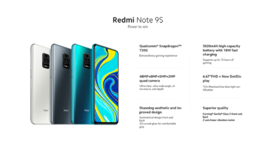 Xiaomi Redmi Note 9S - 128 GB - Aurora Blue (Unlocked) for sale