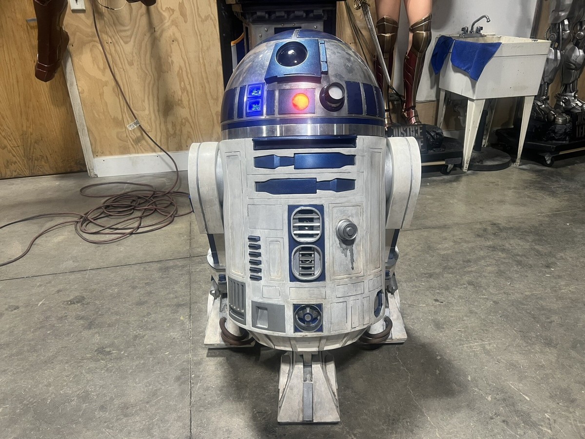 Life Size Star Wars R2-D2 With Lights Sound FM Radio Bluetooth 80
