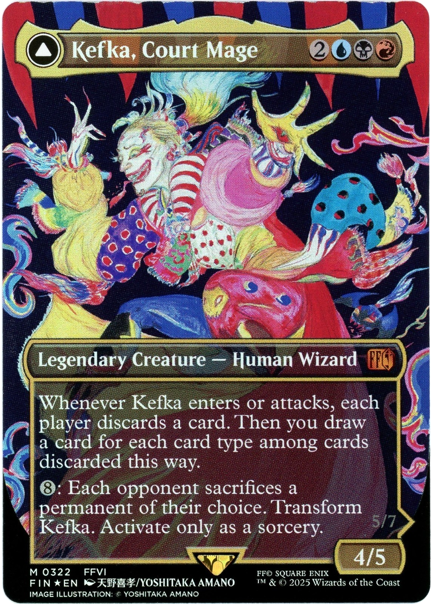 ERROR CARD Kefka, Court Mage Borderless Foil - 0322 - Final