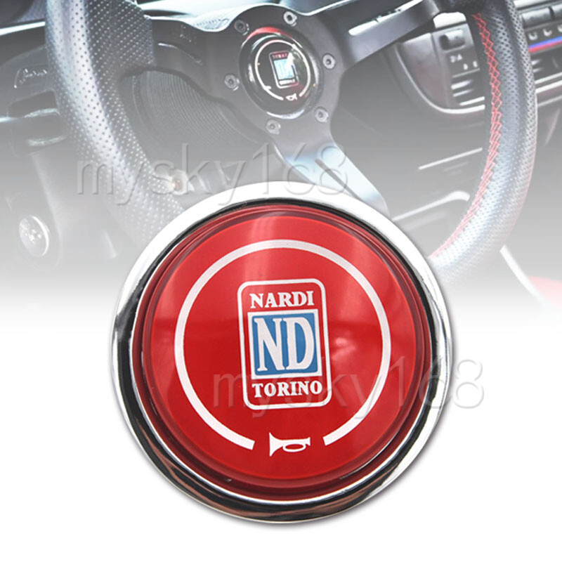 Nardi Red Italy Torino Steering Wheel Horn Button Classic Single