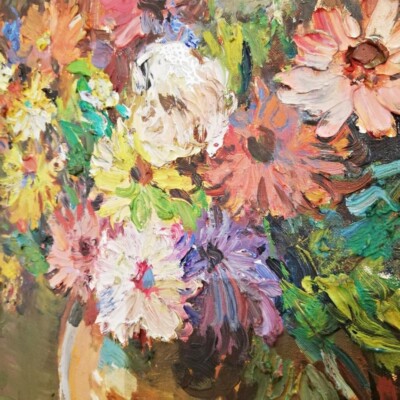 Wlodzimierz Borowczyk Polish Art Original Oil on Canvas Signed