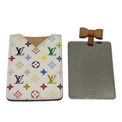 LOUIS VUITTON White Multicolor LV M92651 MIRROR TAKASHI MURAKAMI