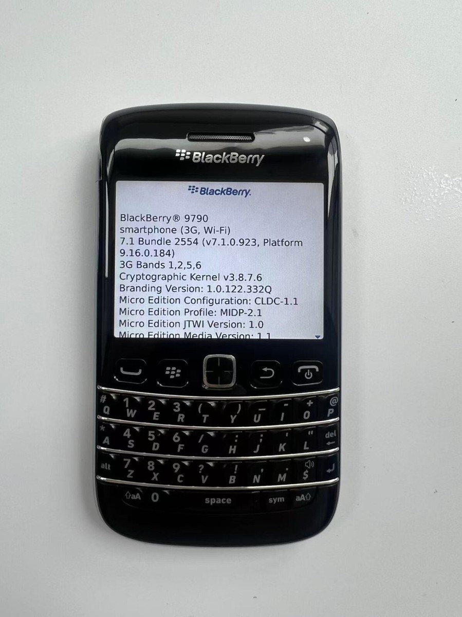 GOOD VINTAGE BlackBerry Bold 9790 - 8 GB - Black (Unlocked) SIM