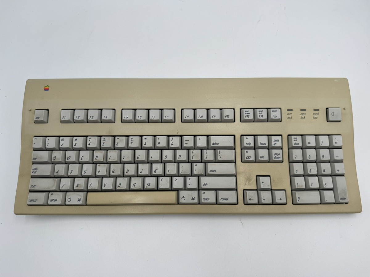 Vintage Apple Extended Keyboard II Model M3501 Tested No Cable | eBay