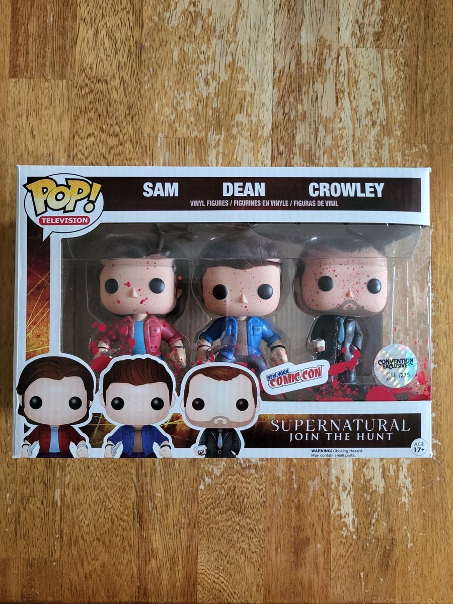 Exclusive NYCC Supernatural Blood Splatter Funko Pop 3 Pack | eBay