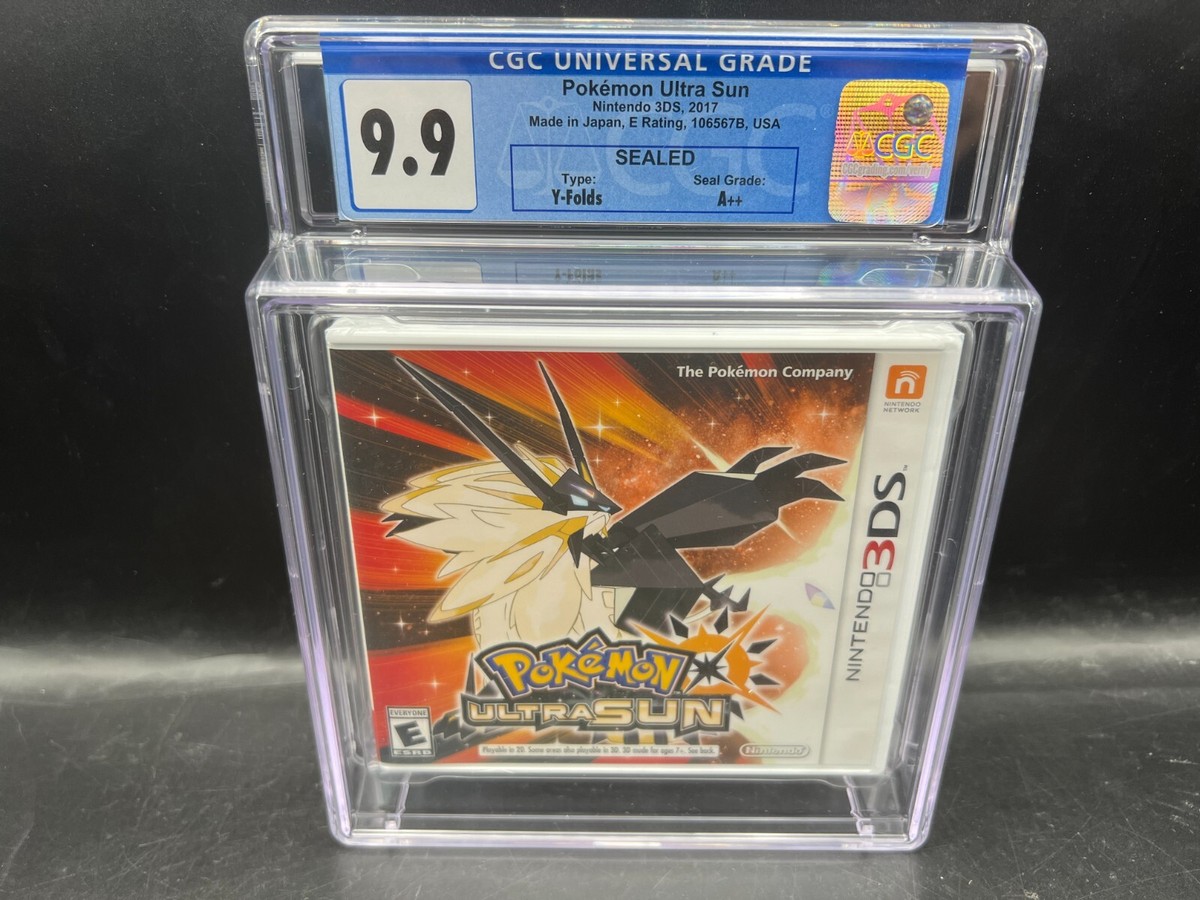 Pokemon Ultra Sun Nintendo 3DS CGC 9.9 A++ FACTORY SEALED MINT