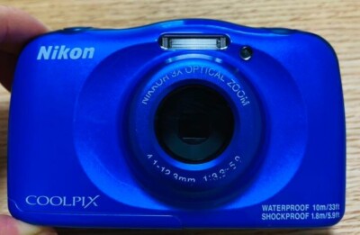 Nikon Underwater Camera COOLPIX Waterproof Blue Digital Camera
