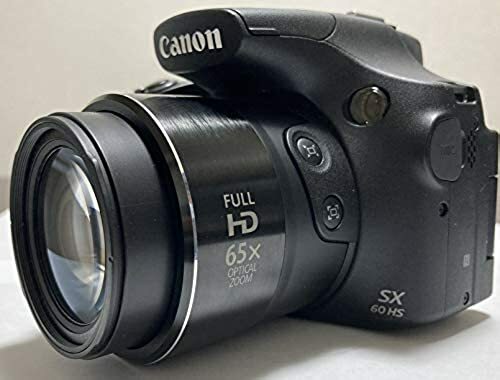 Canon PowerShot SX60 HS Black Digital Camera 16.8MP 65x zoom Wi-Fi