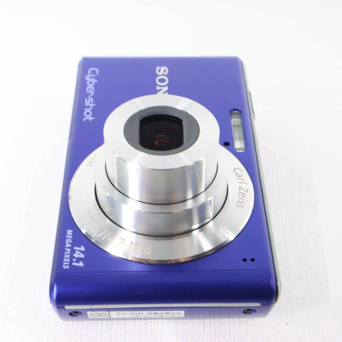 Top Mint] SONY Digital Camera Blue DSC-W530 Cyber Shot 4.0x