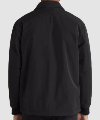 $496 Theory Men's Black Relaxed Fit Coach's Jacket Coat Size S | eBay