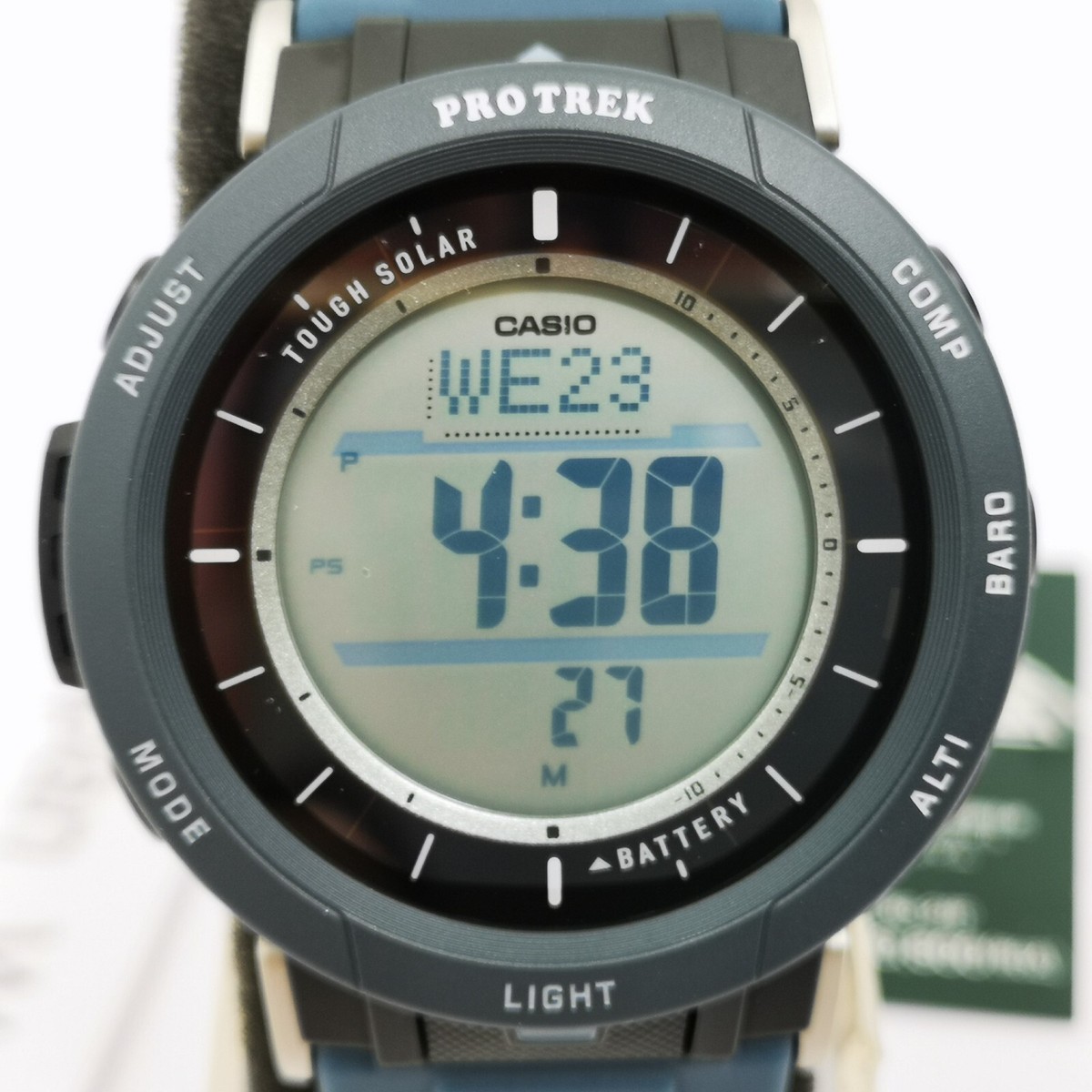 CASIO PRO TREK PRG-30-2JF Gray Digital Solar Barometer Men's Watch