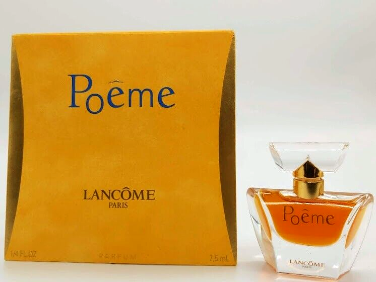 ❤️POEME,LANCOME,PARFUM,EXTRAIT, 1/4oz 7.5 ml ,SPLASH,HARD TO