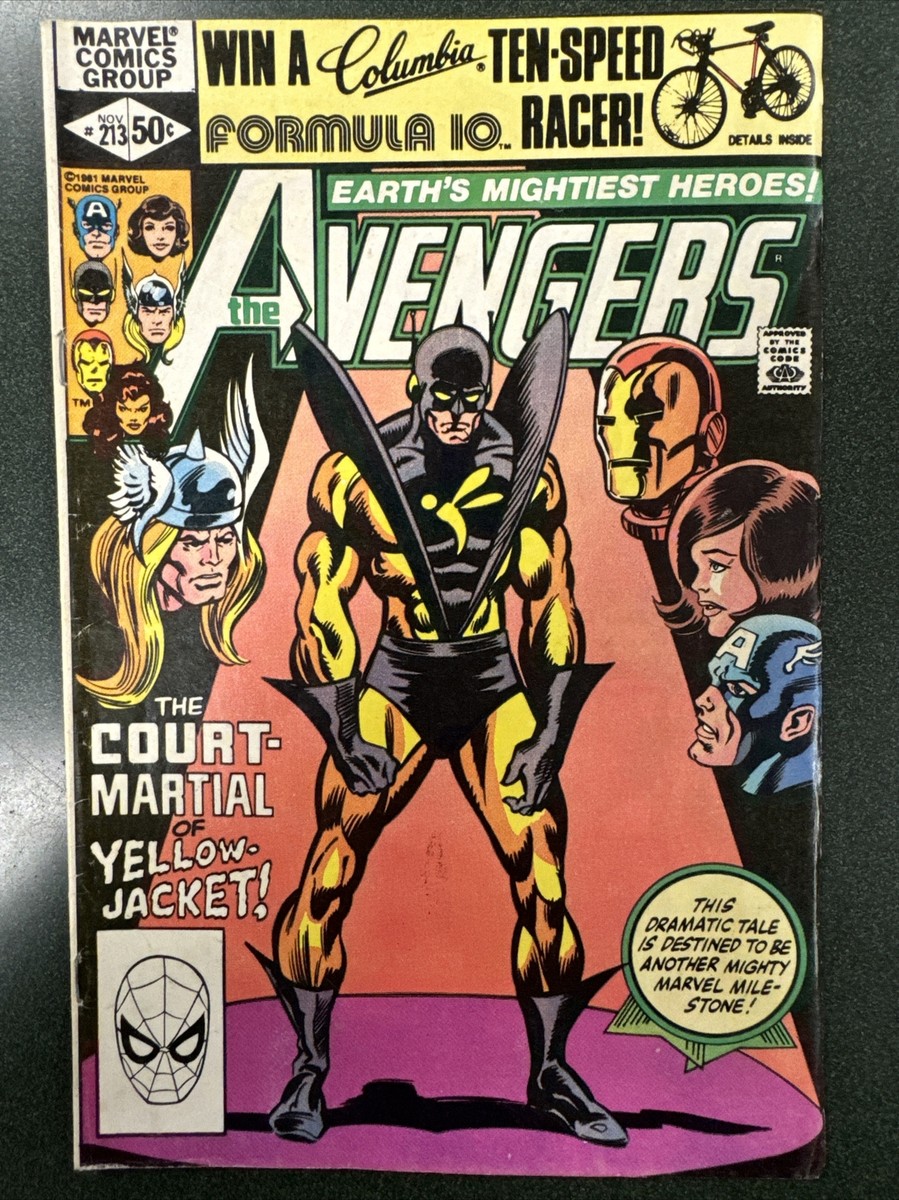 Avengers #213 (Marvel, 1981) Hank Pym Slaps Janet Van Dyne Bob