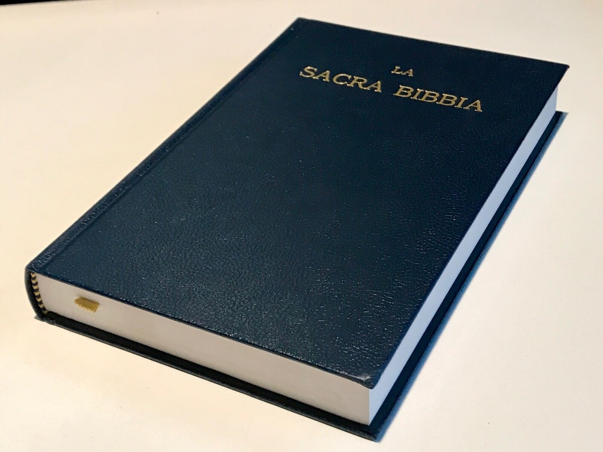 Italian Language Bible, La Sacra Bibbia, Revised Luzzi, Blue