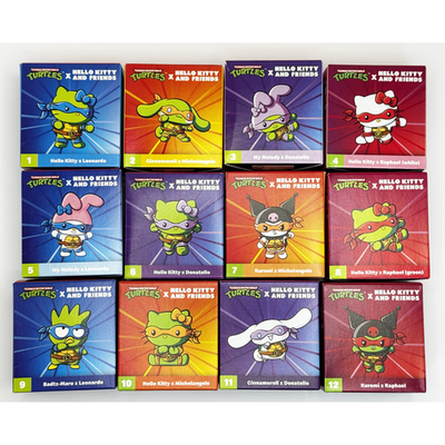 2025 Teenage Mutant Ninja Turtles Hello Kitty Happy Meal Toys 1-12