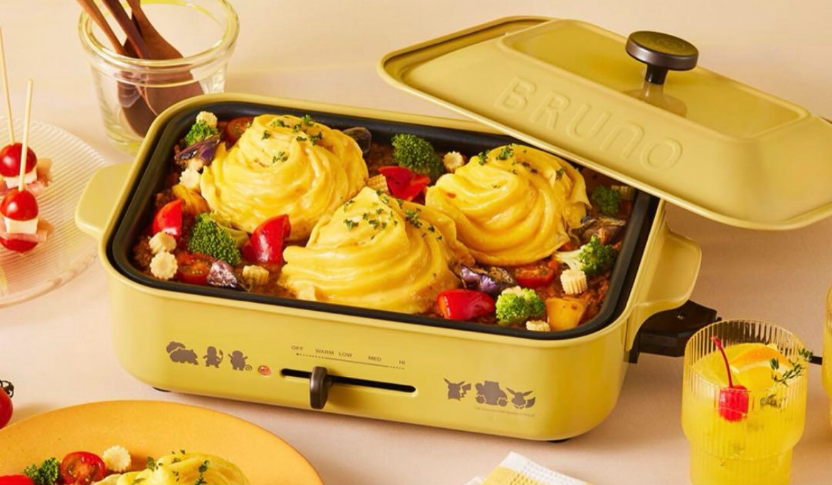 Pokemon x BRUNO Compact hot plate Pokemon Mini Pancakes AC100V