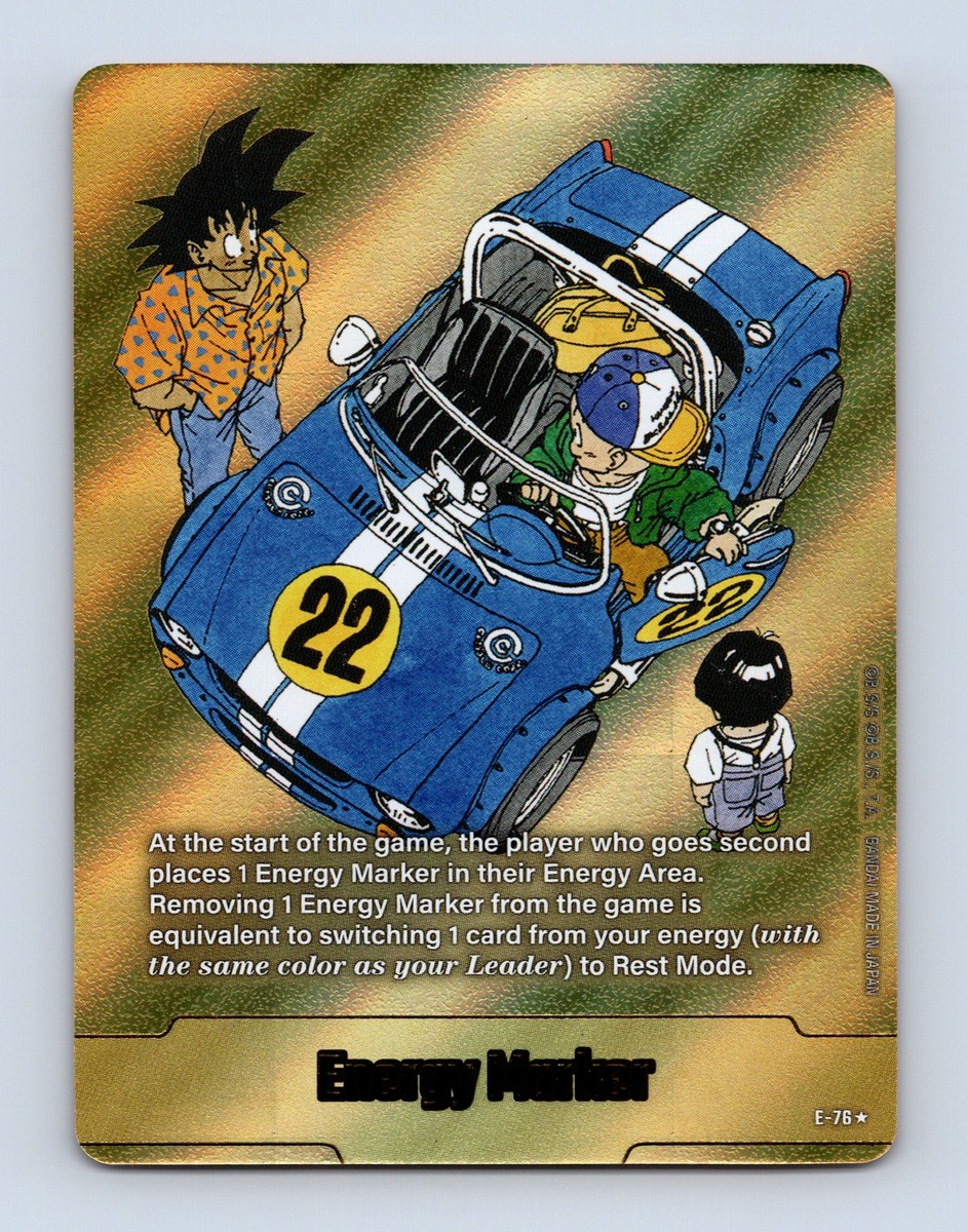 Energy Marker E-76 Gold Manga Booster 02 Dragon Ball Card English