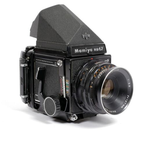 Mamiya RB67 Pro Film Camera Sekor 127mm f/3.8 Lens 120 filmback