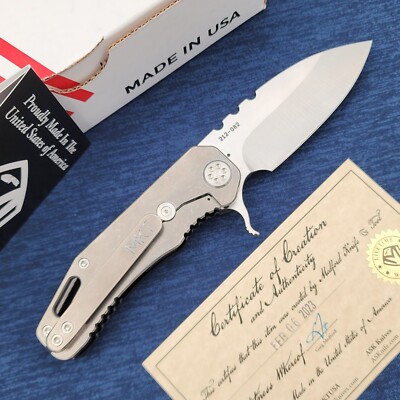 Medford 187F Flipper Tumbled D2 Drop Point Blade Black G10