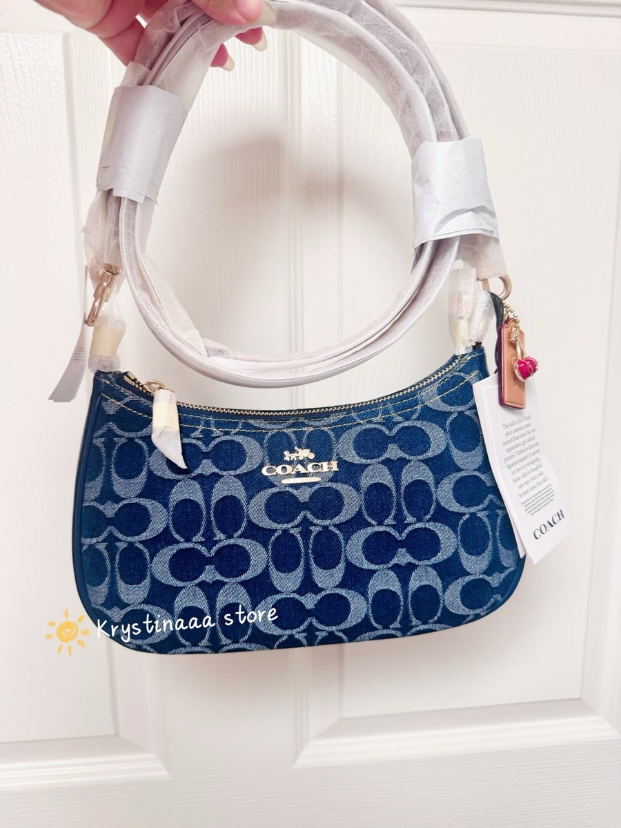NWT Coach Teri Shoulder Bag In Signature Denim CAF82 | eBay