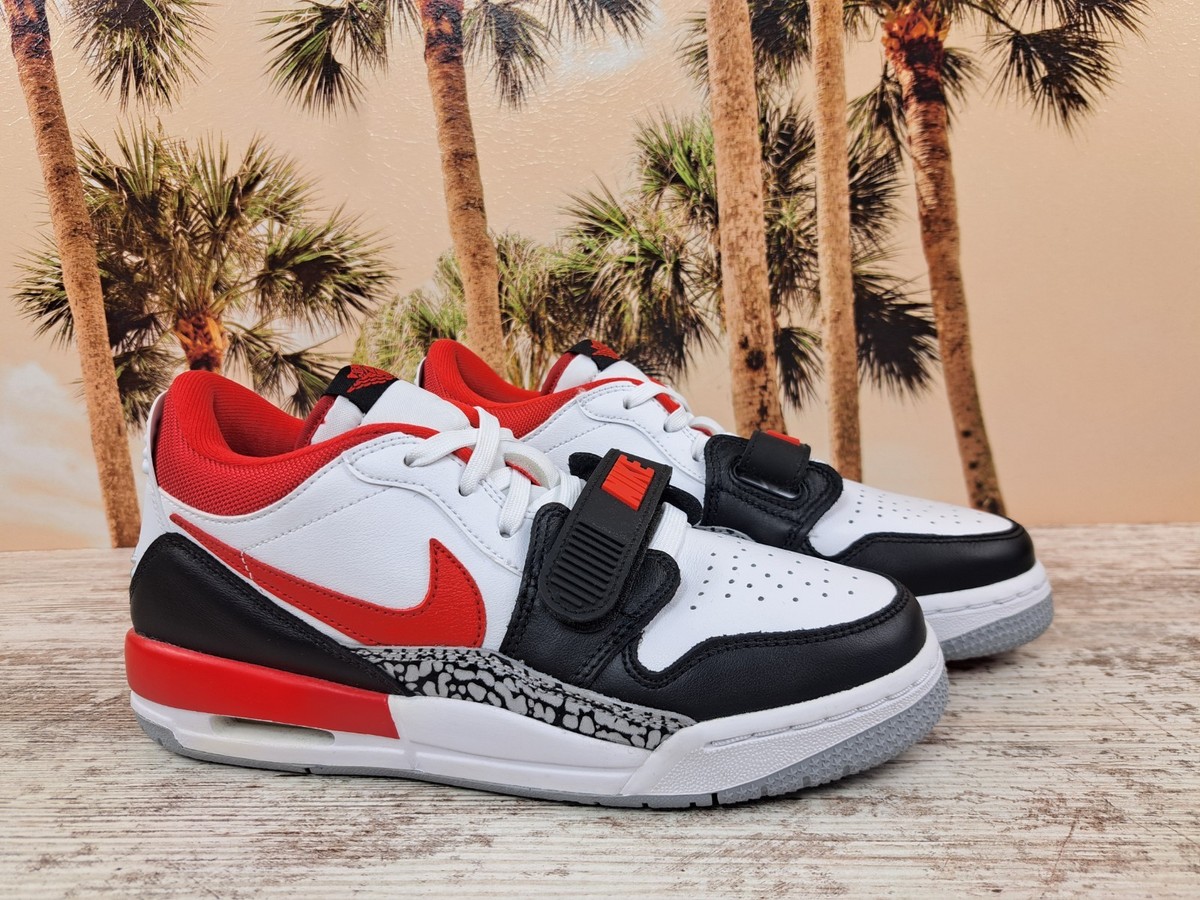 Nike Air Jordan Legacy 312 Low Fire Red White Sneakers CD9054-160