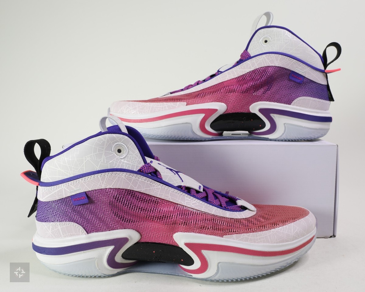 Nike Air Jordan 36 Paris Sail Hot Punch Athletic Shoes Mens Size