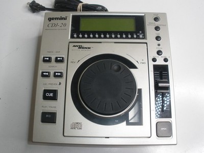 Gemini CDJ-20 Top Load DJ Professional CD Player -16/+16 Pitch