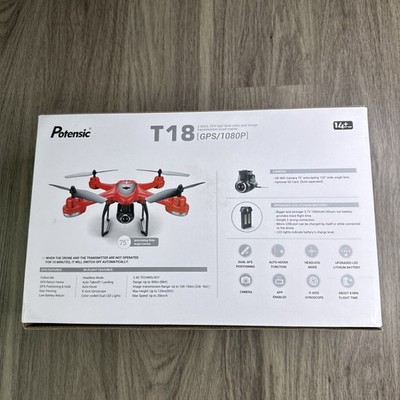 Potensic T18 Drone GPS FPV RC 1080P HD Camera Quadcopter | eBay