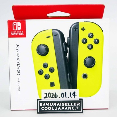 Nintendo Switch Controller Joy-Con (L) / (R) Neon Yellow Japan NEW