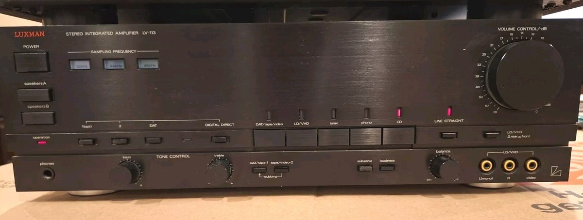 LUXMAN LV-113 Integrated Receiver Amplifier Tested Working | eBay