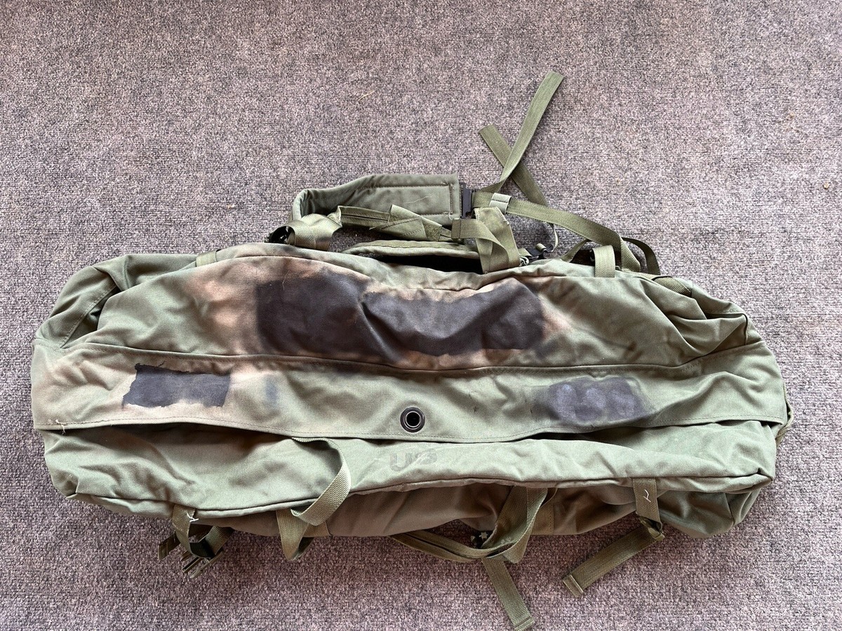 USGI Military Surplus Improved Duffel Sea Bag Green GC NSN #8465