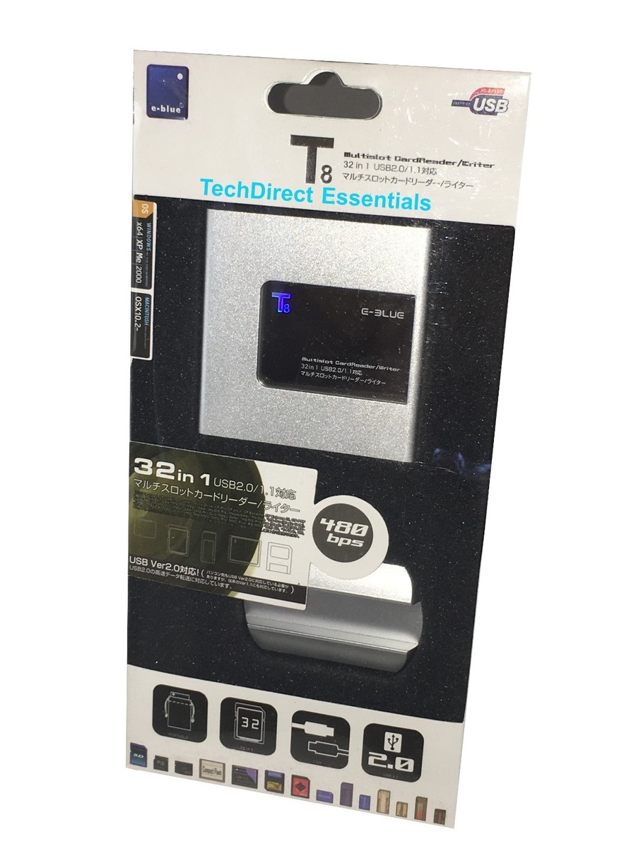 E-Blue 32 in 1 T8 USB Multi Slot Memory Card Reader / Writer | eBay UK