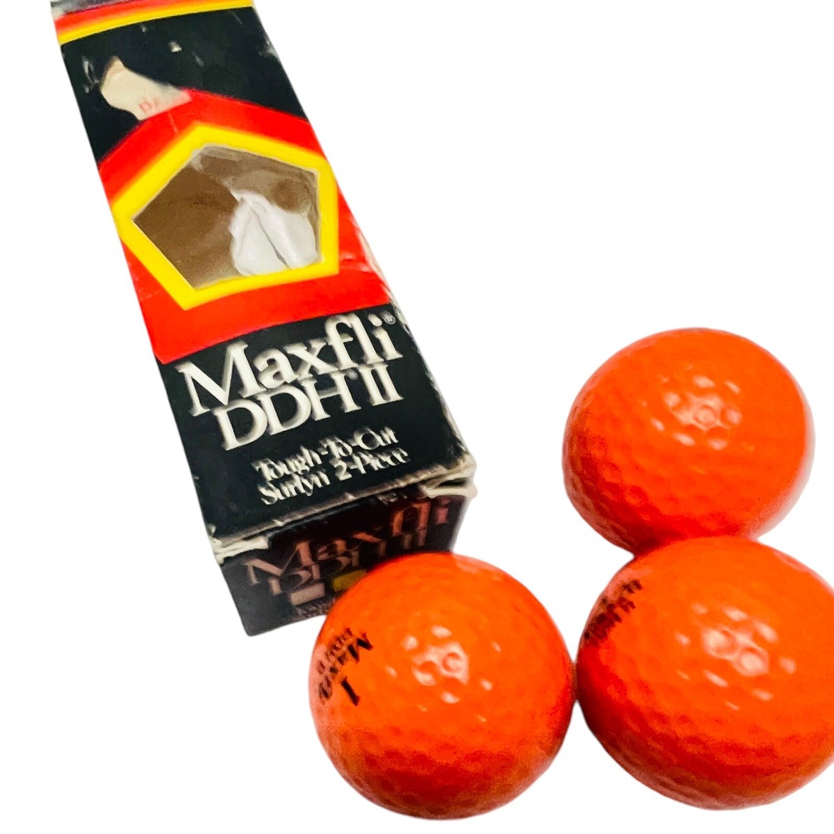 3 Pack Dunlop Surlyn 2 Piece Maxifli DDHII Orange Golf Balls | eBay