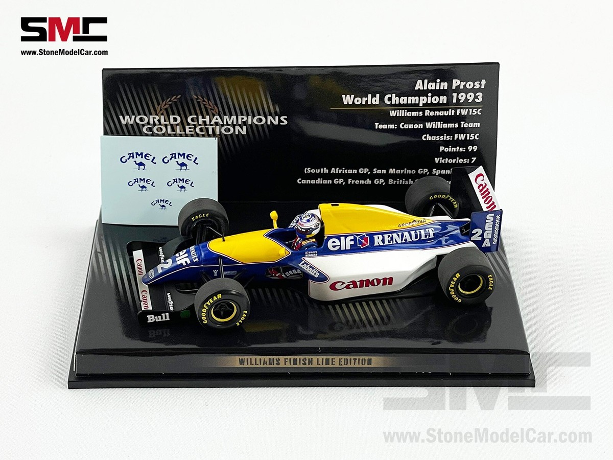Williams F1 FW15C #2 Alain Prost 1993 World Champion 1:43