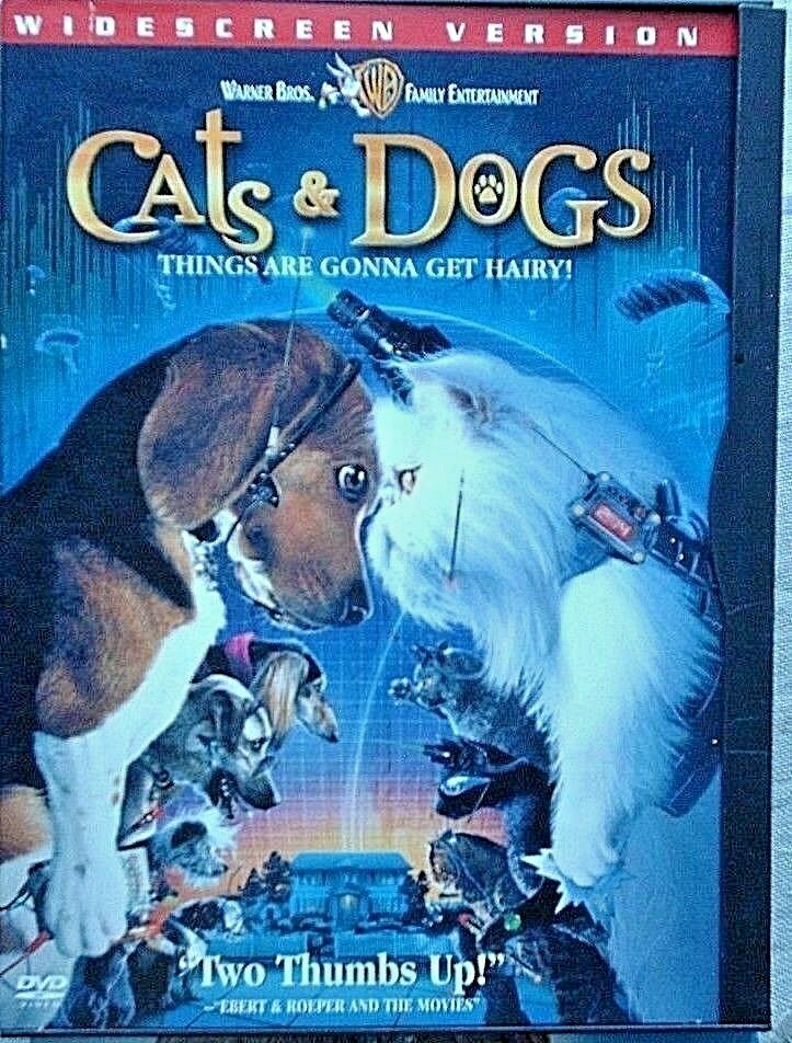 Cats Dogs (DVD, 2001, Widescreen) Jeff Goldblum WORLD SHIP AVAIL