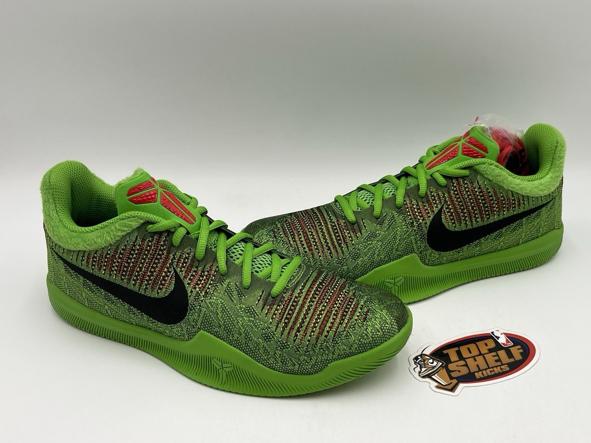 DS New Nike Mamba Rage Grinch 2018 Size 8.5 Kobe Bryant Authentic