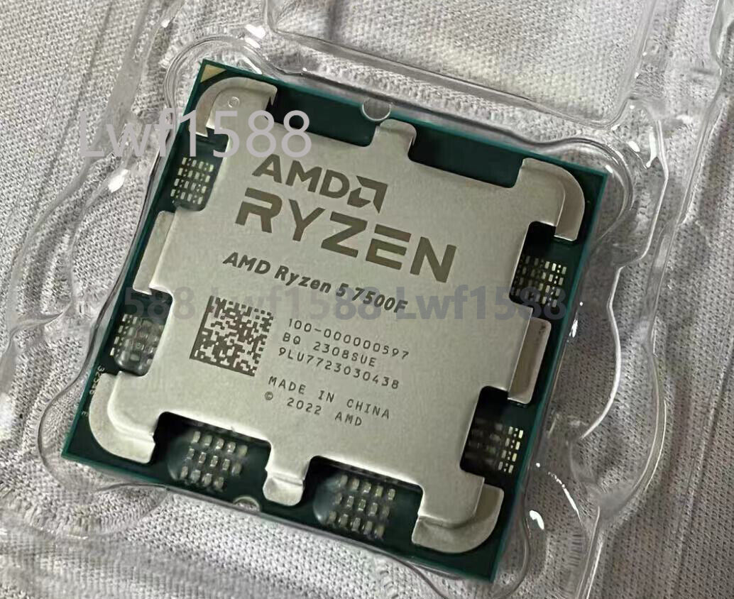 AMD Ryzen 5 7500F AM5 CPU processor R5 7500F 3.7GHz 6 core 12