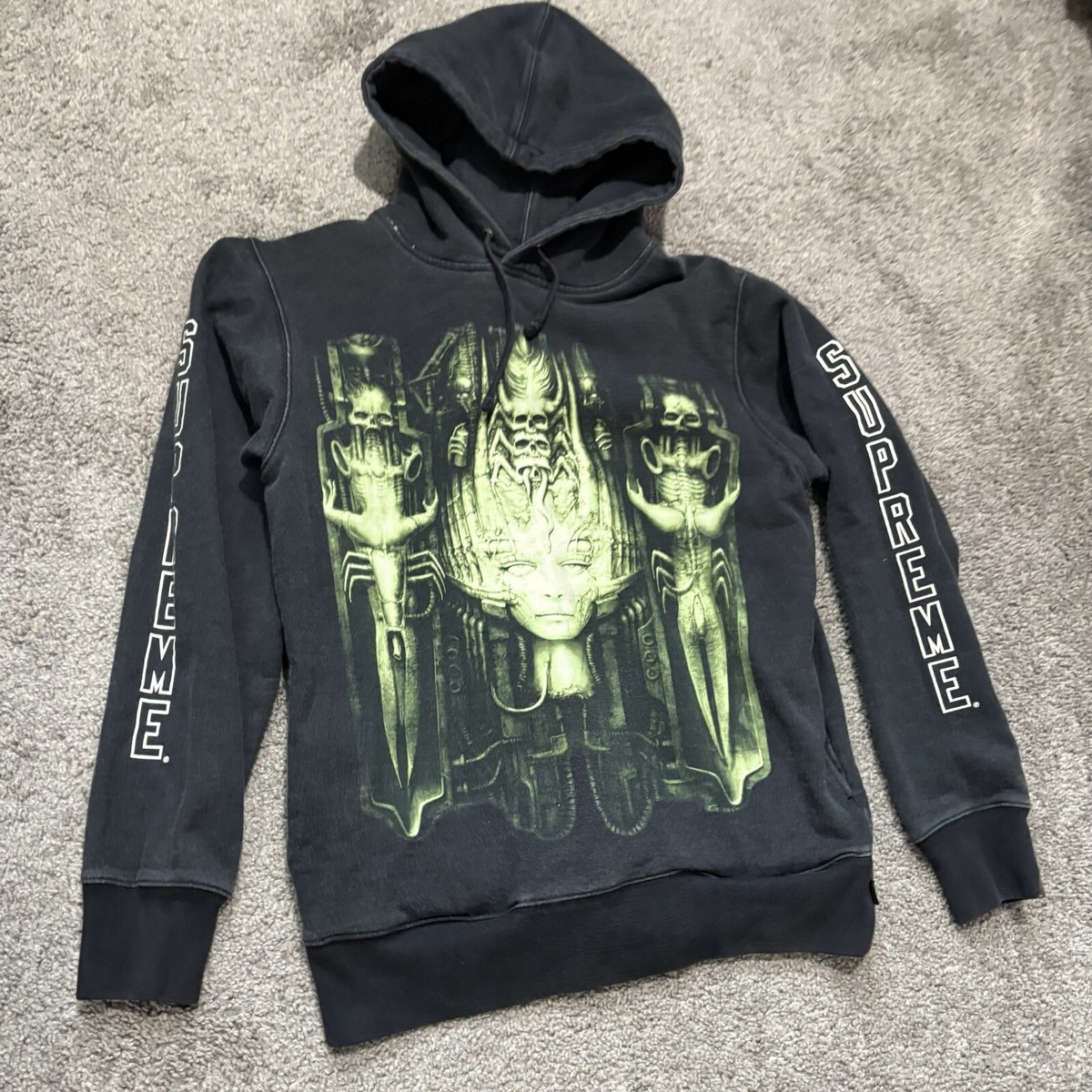 Supreme H. R. Giger Hooded Sweatshirt Size Medium | eBay