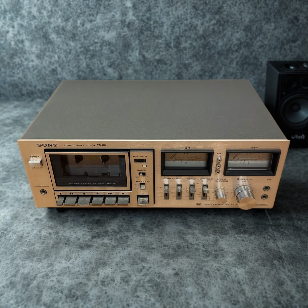 Sony TC-K5 Cassette Deck F&F Head FG Servo Motor Vintage Tested