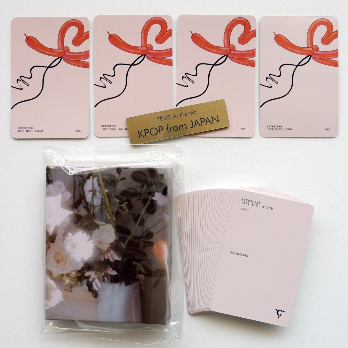 SEUNGKWAN SEVENTEEN FML CARAT ver. Complete Photocard Set 4pcs +